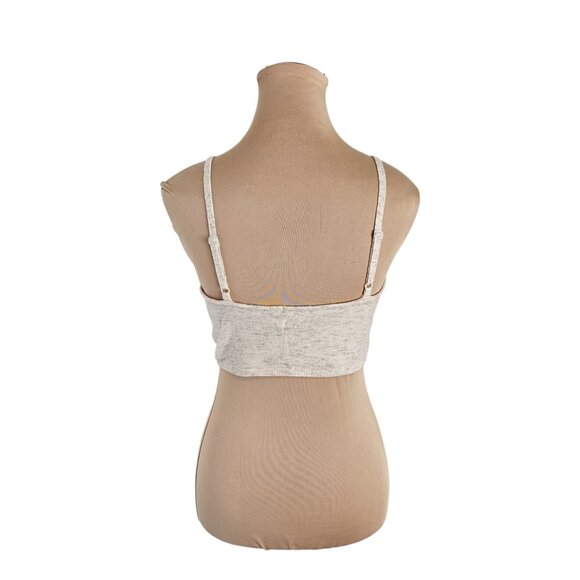 Wilfred Aritzia Cashmere Wool Blend Sphagetti Strap Cropped Top Sz L - Picture 4 of 8